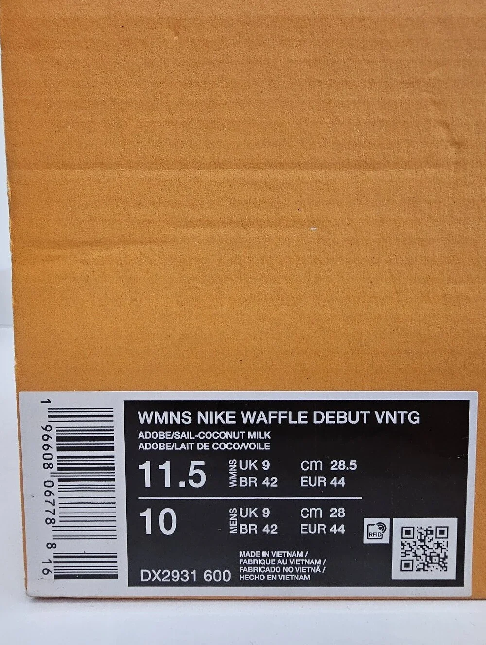 Nike Waffle Debut Vintage Adobe Sail DX2931-600 Women 11.5 Men 10 New